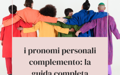 i pronomi in italiano